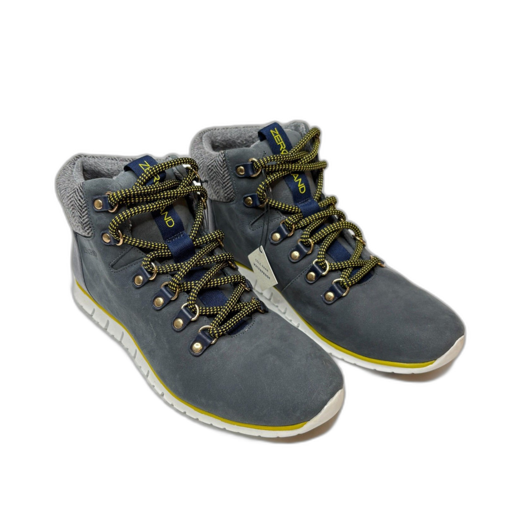 COLE HAAN NWT Zerogrand Blue Suede Waterproof Boots Womens Size 9.5 W15274